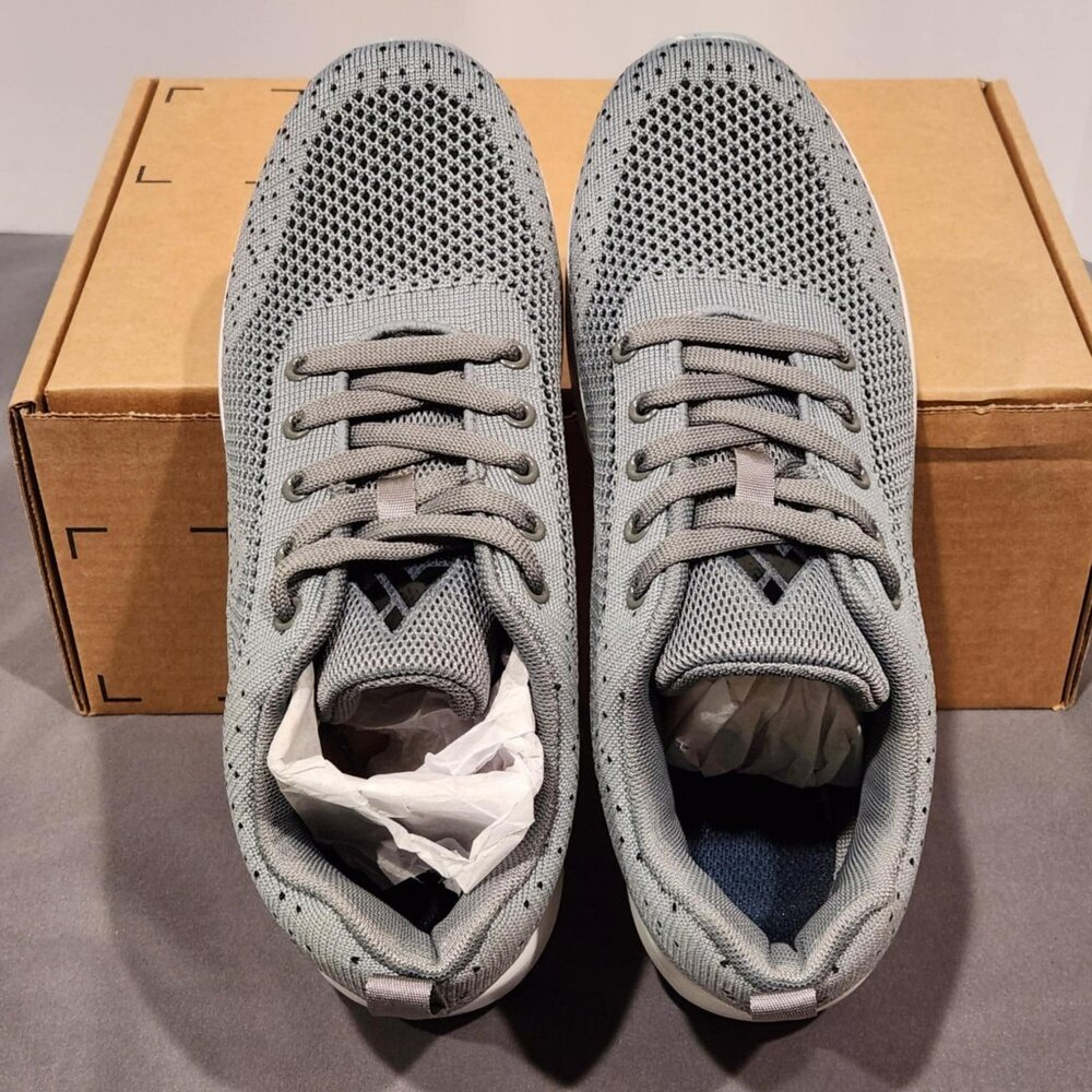 New Mishansha Gray Breathable Sneakers w/ Inserts | Men’s 8.5